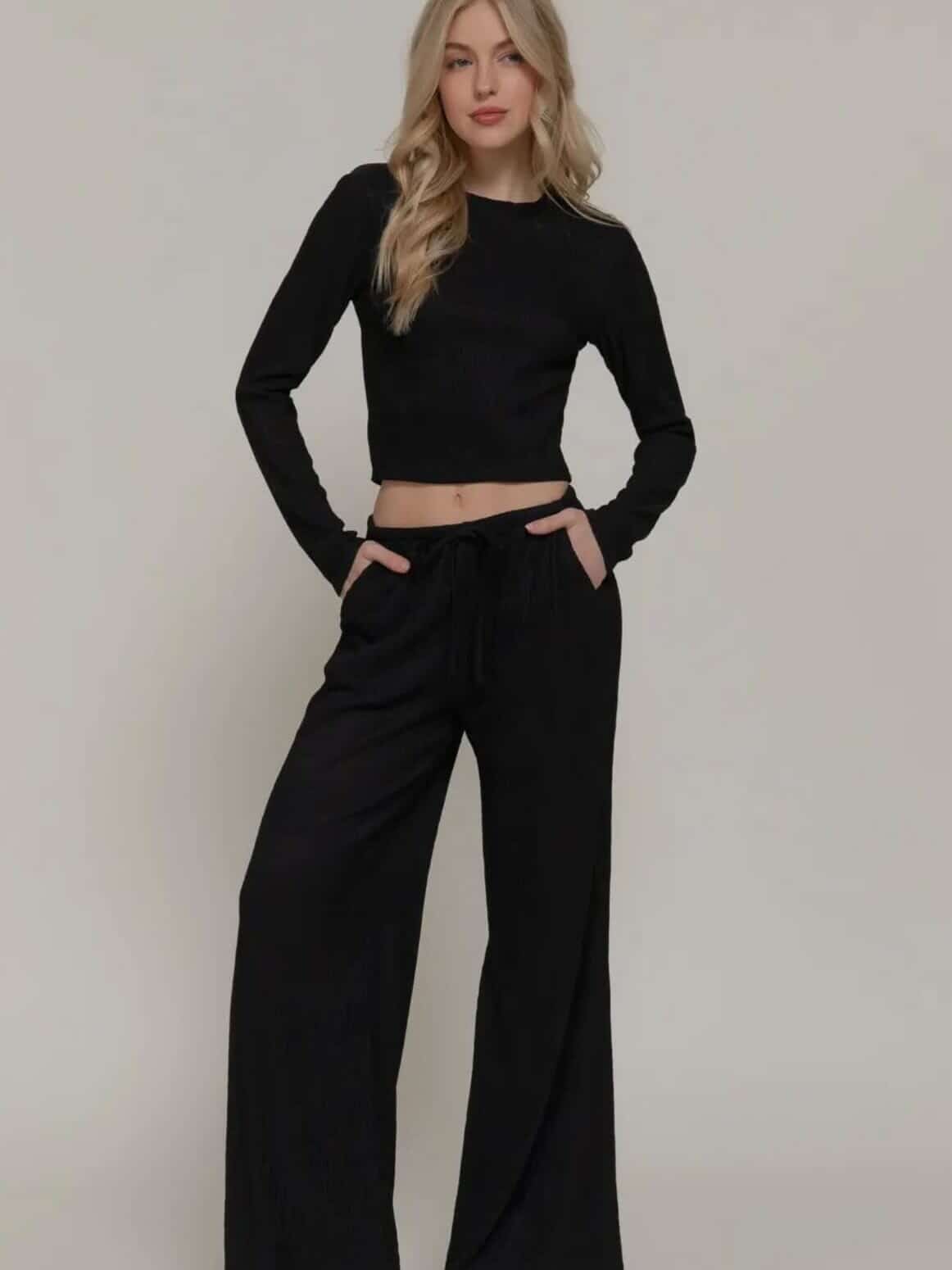 Long Wrinkle Pants