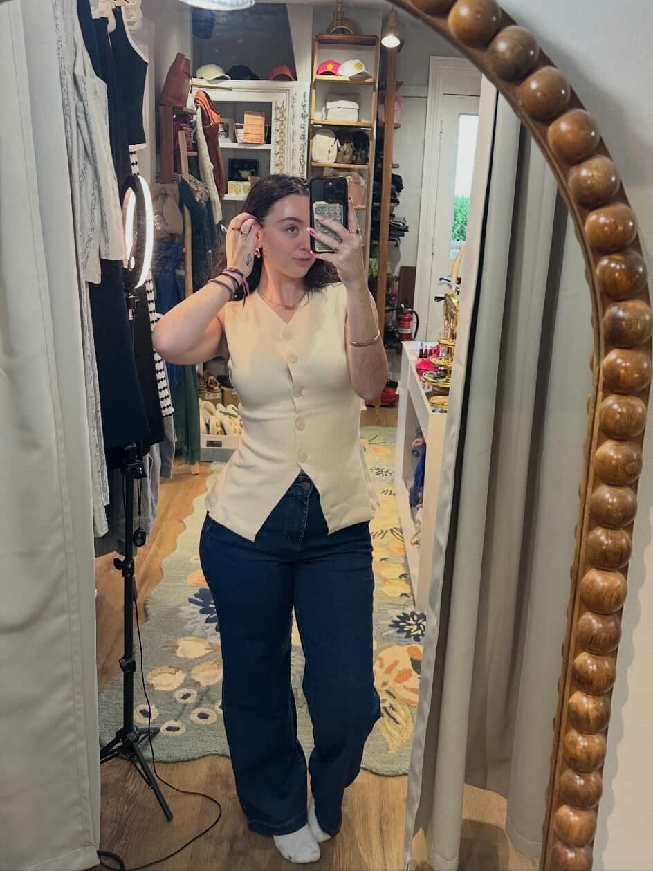 Button Up Sweater Vest