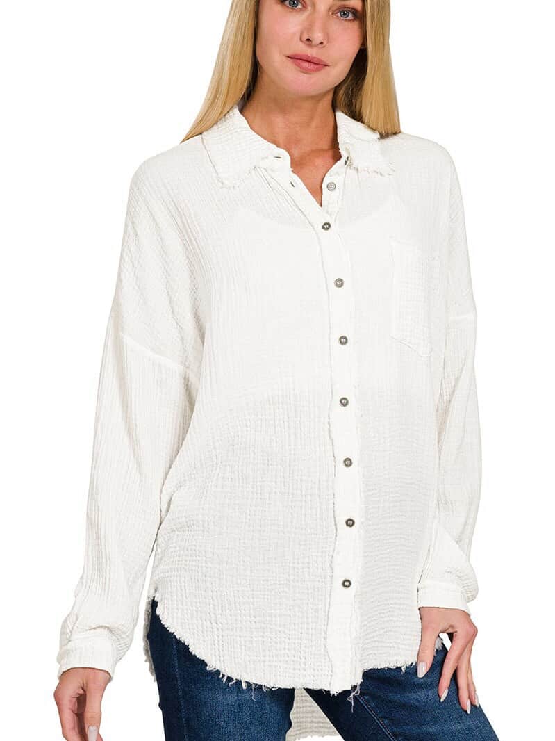 Guaze Button Up Shirt