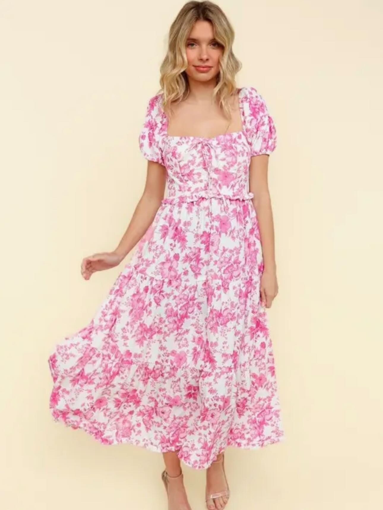 Corset Top Floral Dress