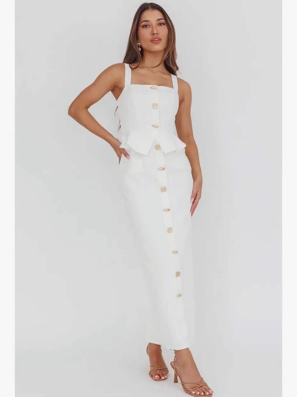 Square Neck Peplum Mini Dress