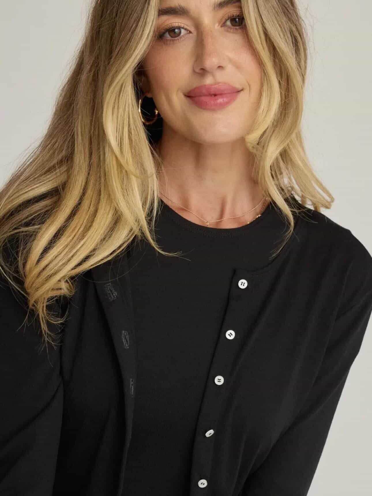 Elise Cardigan - Black - Image 3