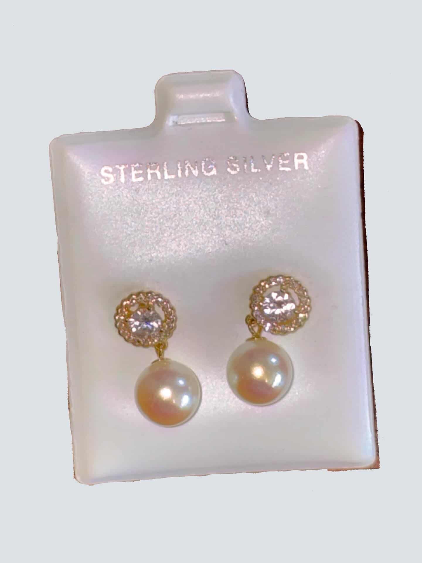 Sterling Silver Dangle Studs