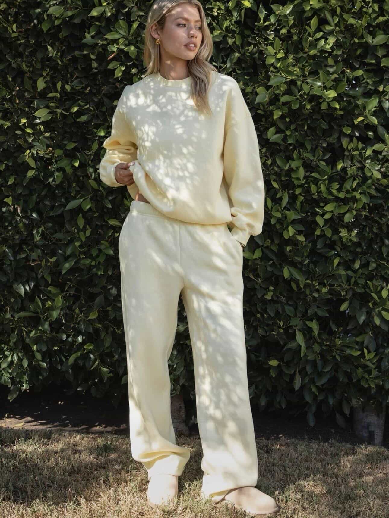 Lani Cloud Fleece Wide Leg Sweatpants